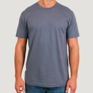 Men's Fresh Clean Tees Slate Crew Neck T-shirt, Size XL